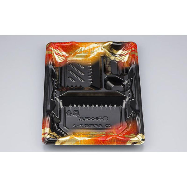 シーピー化成 弁当容器 BF恵味7-2 天舞赤 本体(N) 0745807026105 1ケース(800個(50個×16)（直送品）