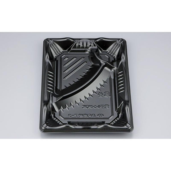 シーピー化成 弁当容器 BF恵味7-3 黒 本体(N) 0745807030525 1ケース(800個(50個×16)（直送品）