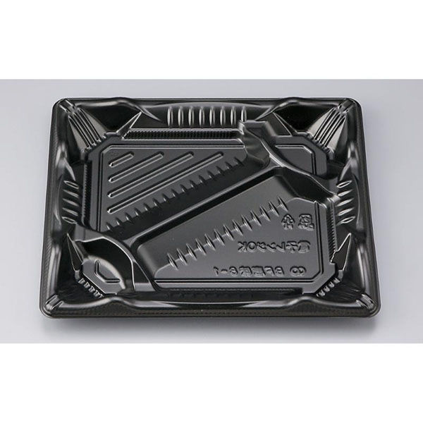 シーピー化成 弁当容器 BF恵味8-1 黒 本体(N) 0745808010525 1ケース(600個(50個×12)（直送品）