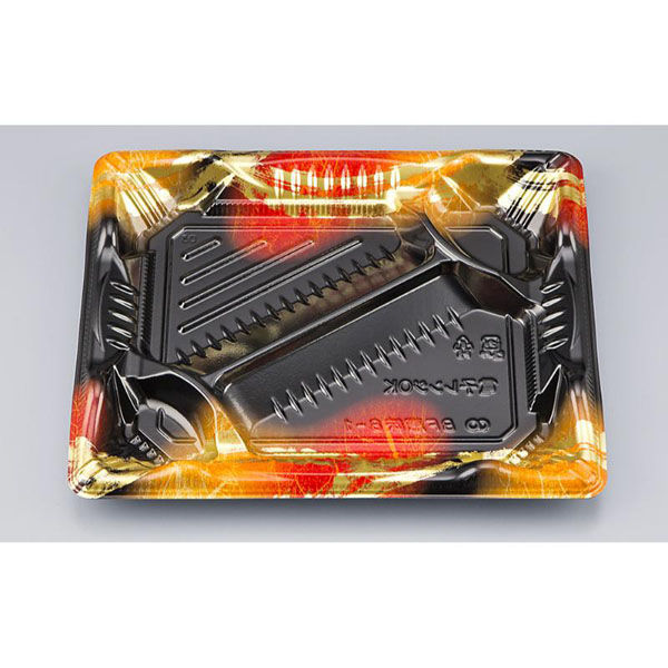 シーピー化成 弁当容器 BF恵味8-1 天舞赤 本体(N) 0745808016105 1ケース(600個(50個×12)（直送品）