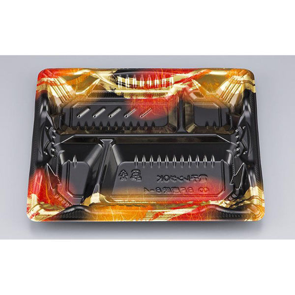 シーピー化成 弁当容器 BF恵味8-4 天舞赤 本体(N) 0745808046105 1ケース(600個(50個×12)（直送品）