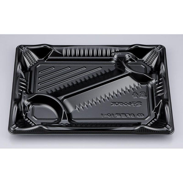シーピー化成 弁当容器 BF恵味10-1 黒 本体(N) 0745810010525 1ケース(600個(50個×12)（直送品）