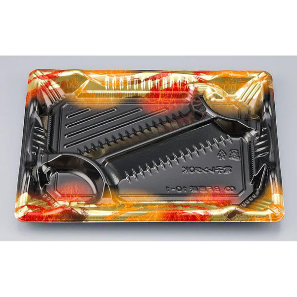 シーピー化成 弁当容器 BF恵味10-1 天舞赤 本体(N) 0745810016105 1ケース(600個(50個×12)（直送品）