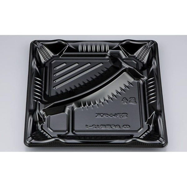 シーピー化成 弁当容器 BF恵味12-1 黒 本体(N) 0745812010525 1ケース(600個(50個×12)（直送品）