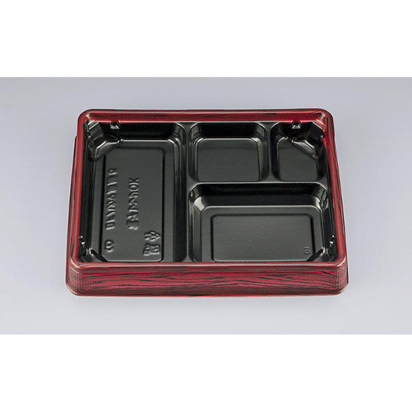 シーピー化成 弁当容器 BFハカマ集膳5 ローズW 本体(N) 0748205002605 1ケース(600個(50個×12)（直送品）