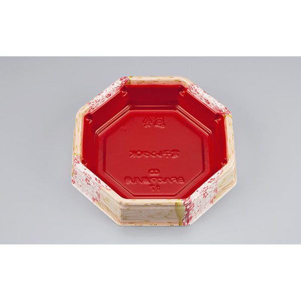 シーピー化成 弁当容器 BFハカマ集八角17 花風月 本体(N) 0748517006175 1ケース(600個(50個×12)（直送品）
