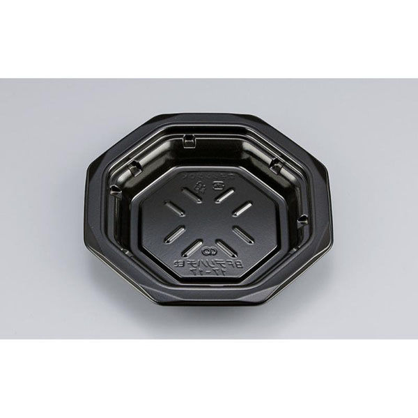 シーピー化成 惣菜容器 BFデリハチ17-17 黒 本体 0774171700525 1ケース(900個(50個×18)（直送品）