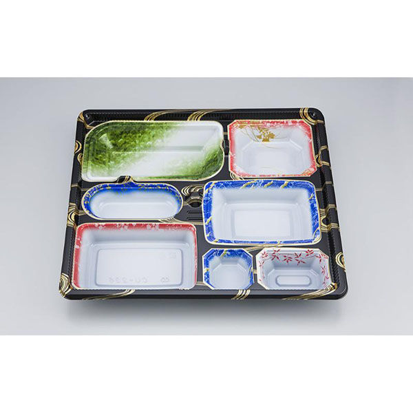 シーピー化成 仕出し弁当容器 CU-236 曲水 本体(N) 0828236006485 1ケース(200個(20個×10)（直送品）