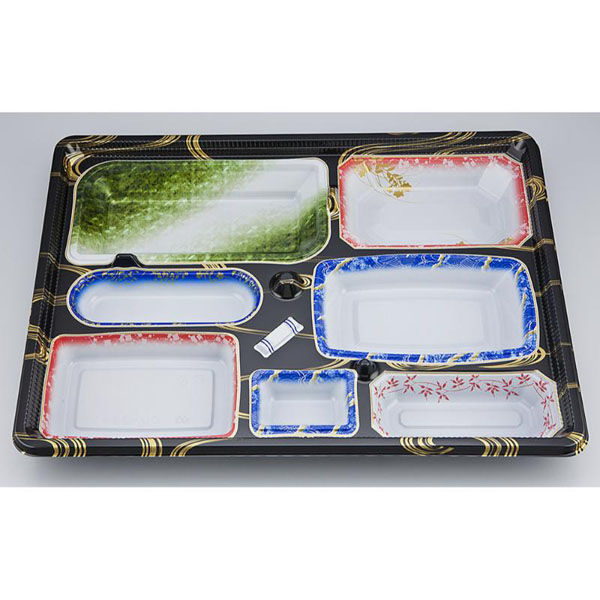 シーピー化成 仕出し弁当容器 CU-239 曲水 本体(N) 0828239006485 1ケース(120個(20個×6)（直送品）