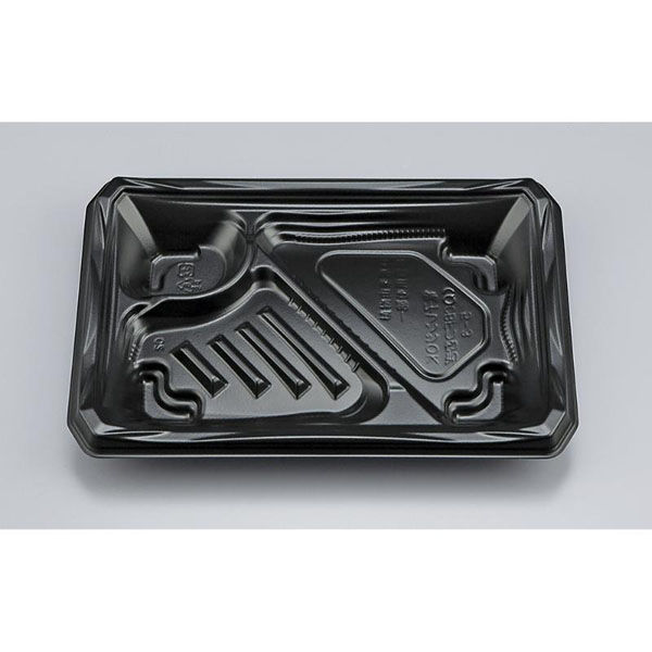 シーピー化成 弁当容器 CBFつむぎ5-3 黒 本体 0A00205030525 1ケース(800個(50個×16)（直送品）