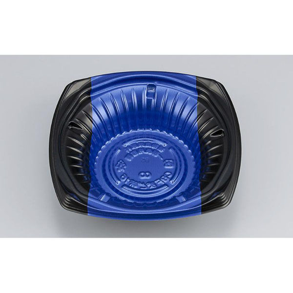 シーピー化成 どんぶり容器 CBFまど味16 ボーダ青 本体 0A0011600A545 1ケース(900個(50個×18)（直送品）