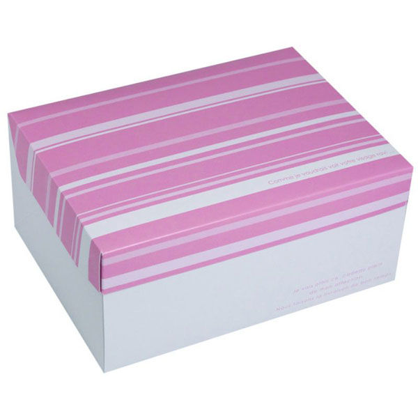 ヤマニパッケージ ケーキ箱 フードサービス ピンク ＃5 20-531PI 1ケース(300個(50個×6)（直送品）