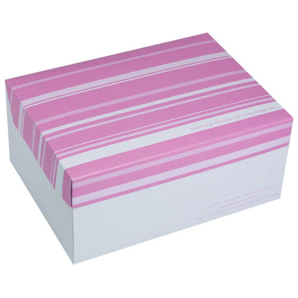 ヤマニパッケージ ケーキ箱 フードサービス ピンク ＃7 20-533PI 1ケース(200個(50個×4)（直送品）
