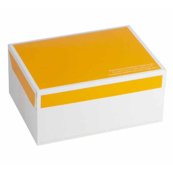 ヤマニパッケージ ケーキ箱 フードサービス オランジェ ＃8 20-534OR 1ケース(200個(50個×4)（直送品）