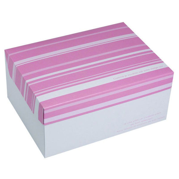 ヤマニパッケージ ケーキ箱 フードサービス ピンク ＃9 20-535PI 1ケース(100個(50個×2)（直送品）