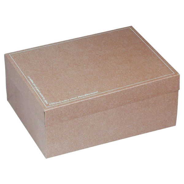 ヤマニパッケージ ケーキ箱 フードサービス ナチュール ＃9 20-535N 1ケース(100個(50個×2)（直送品）