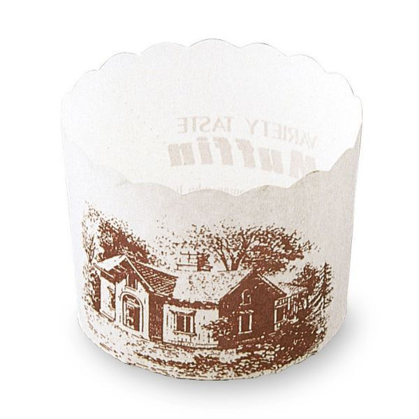 天満紙器 ケーキトレー M405 マフィンカップ(ハウス 白) 2640003 1ケース(2000個(100個×20)（直送品）