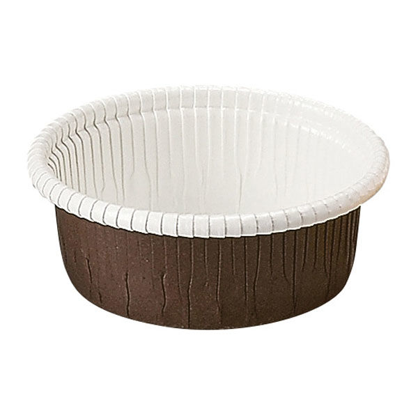 天満紙器 ケーキトレー CR-12 カールカップ(茶) 2690041 1ケース(2000個(100個×20)（直送品）