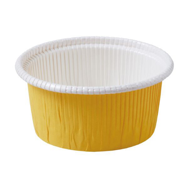 天満紙器 ケーキカップ CR-43 カールカップ 黄 2690062 1ケース(2000個(100個×20)（直送品）