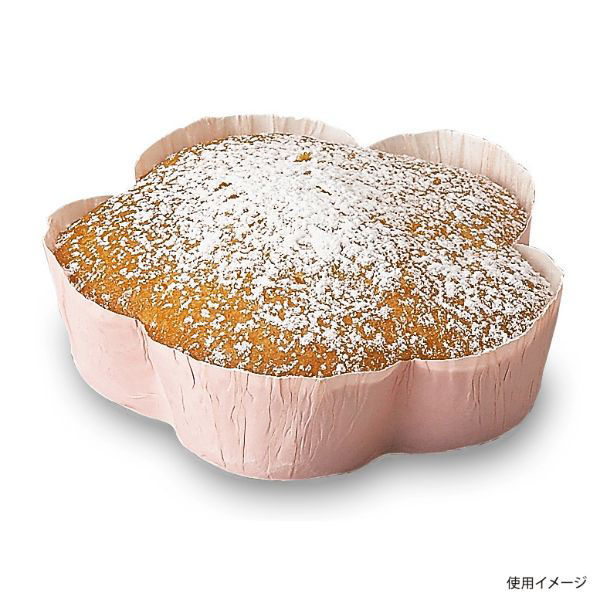 天満紙器 ケーキトレー FG-74 スイートカップ フラワー(ピンク) 2691004 1ケース(2000個(100個×20)（直送品）