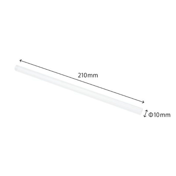 裸タピオカストローK 透明 10φ×210mm 200本 32201213 1ケース(20個(1個×20))（直送品）