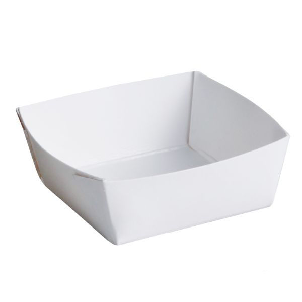 天満紙器 試食皿 試食用ペーパートレー 45×45 3802901 1ケース(4000個(200個×20)（直送品）