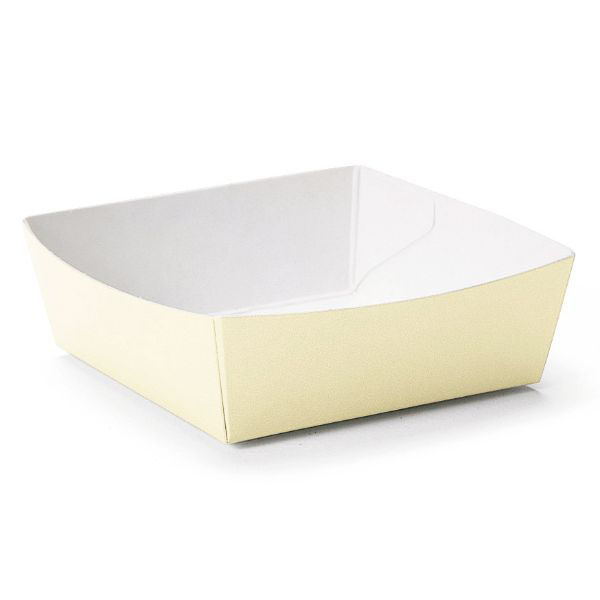 天満紙器 ケーキトレー PC-01 カラーココット(バニラ) 3850401 1ケース(500個(50個×10)（直送品）