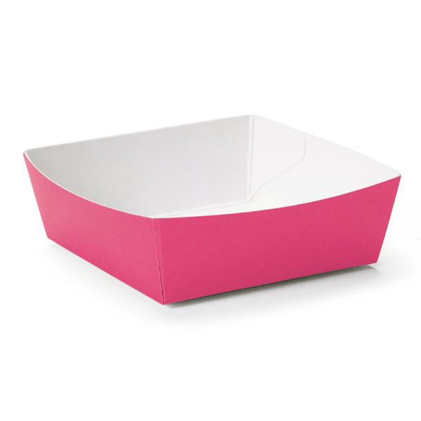 天満紙器 ケーキトレー PC-07 カラーココット(カメリア) 3850407 1ケース(500個(50個×10)（直送品）