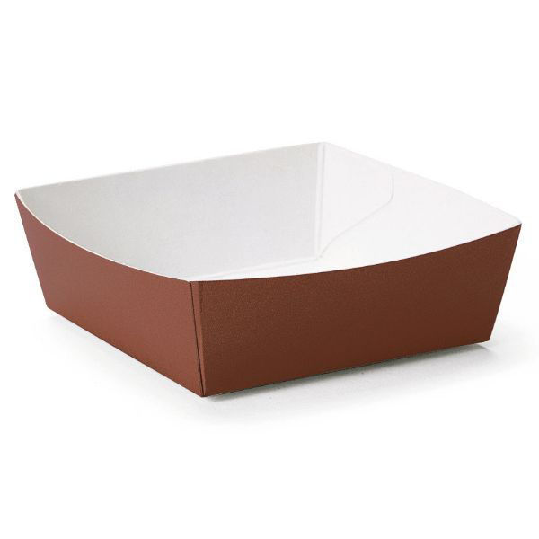 天満紙器 ケーキトレー PC-20 カラーココット(チョコレート) 3850420 1ケース(500個(50個×10)（直送品）