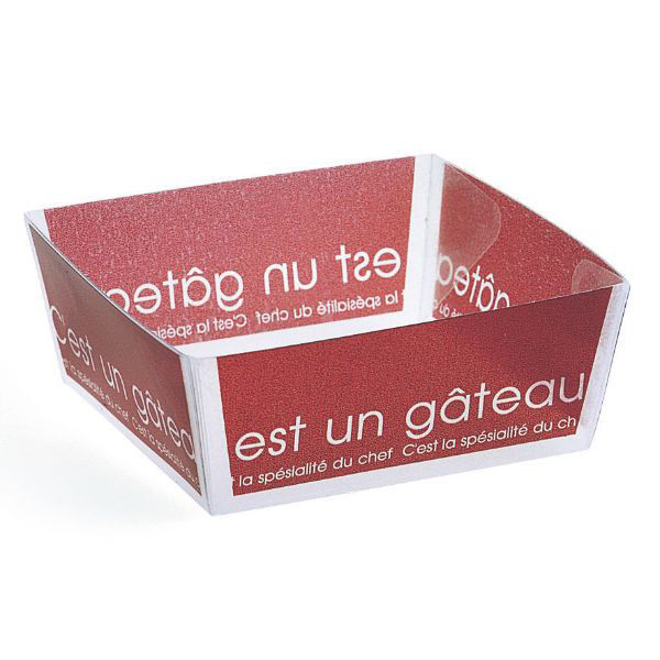 天満紙器 ケーキトレー PC-203 ホワイティベイクドココット(ブランルージュ) 3850653 1ケース(1500個(50個×30)（直送品）