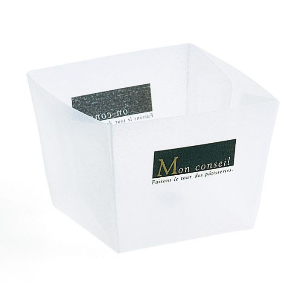 天満紙器 ケーキトレー PC-250 ホワイティキューブ(シック) 3850670 1ケース(2000個(50個×40)（直送品）