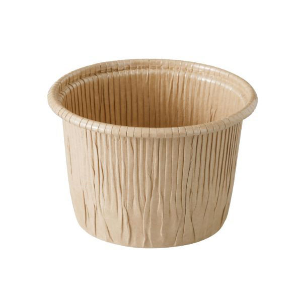 天満紙器 ケーキカップ CR8744 カールカップ 未晒茶無地 4798744 1ケース(1500個(50個×30)（直送品）
