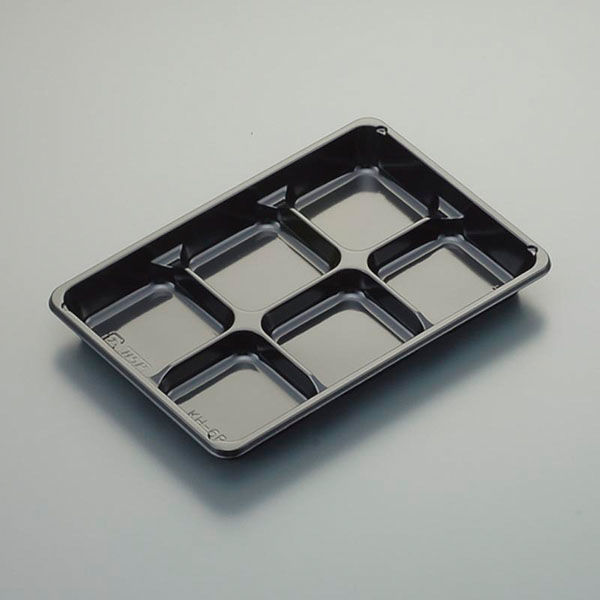 北原産業 和菓子容器 KH-6B黒 BB-0567 1ケース(1200個(50個×24)（直送品）