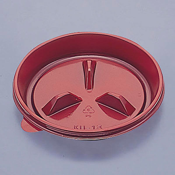 北原産業 和菓子容器 KH-13朱(KH-13RB) BB-0631 1ケース(1800個(50個×36)（直送品）