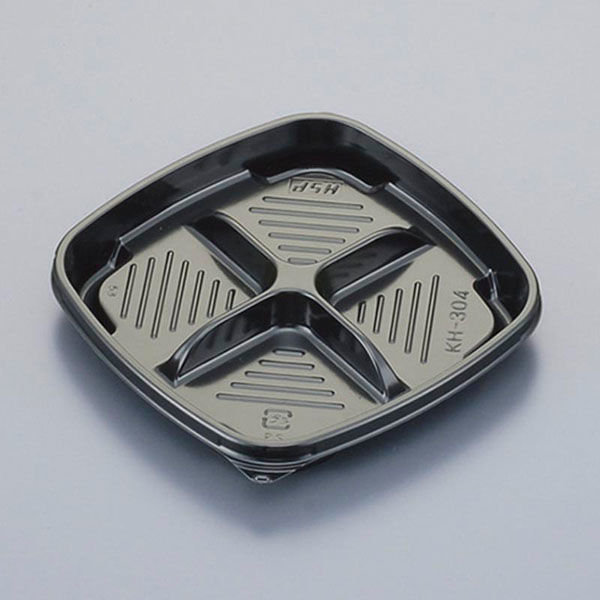 北原産業 和菓子容器 KH-304黒(KH-304B) BB-3040 1ケース(2000個(50個×40)（直送品）