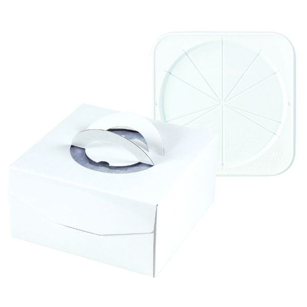 ヤマニパッケージ ケーキ箱 デコホワイト150 7号 CLトレー付 DE-174B 1ケース(100個(1個×100)（直送品）