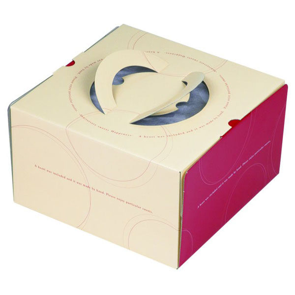 ヤマニパッケージ ケーキ箱 ループデコ7号 DE-178 1ケース(100個(25個×4)（直送品）