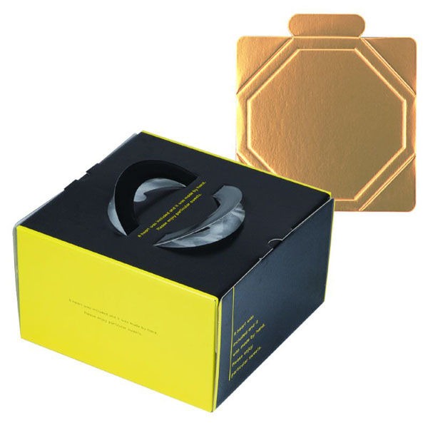 ヤマニパッケージ ケーキ箱 ラグジュデコ7号(金台紙付) DE-183T 1ケース(100個(1個×100)（直送品）