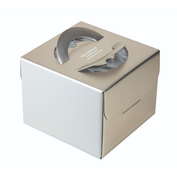 ヤマニパッケージ ケーキ箱 シャルムデコ5号 DE-264 1ケース(100個(25個×4)（直送品）