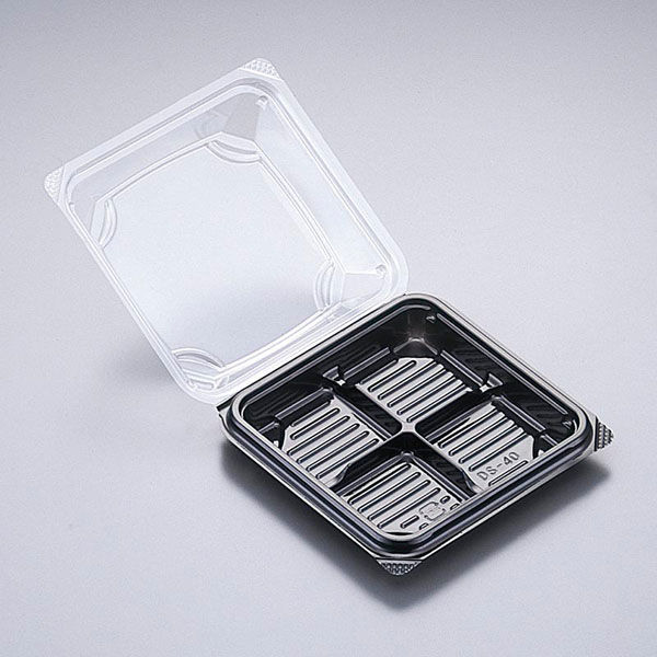 北原産業 和菓子容器 DS-40片黒 DS-0400 1ケース(1500個(50個×30)（直送品）