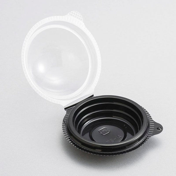 北原産業 和菓子容器 DS-1A片黒 DS-1710 1ケース(2400個(50個×48)（直送品）