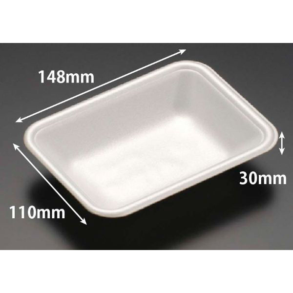 リスパック 発泡トレー J-15-11F(S) 白 FGPC031 1ケース(2800個(100個×28)（直送品）