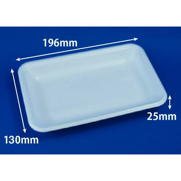 リスパック 発泡トレー J-20-13T(S) 白 FGPC147 1ケース(2000個(100個×20)（直送品）