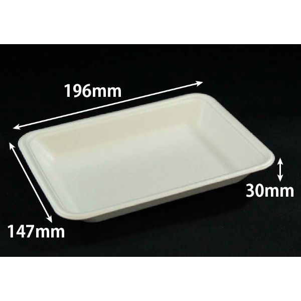 リスパック 発泡トレー J-20-15F(S) 白 FGPC178 1ケース(1600個(100個×16)（直送品）