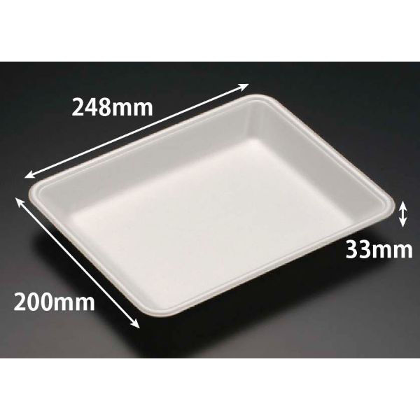 リスパック 発泡トレー J-25-20U(S) 白 FGPC401 1ケース(900個(100個×9)（直送品）