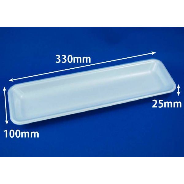 リスパック 発泡トレー J-33-10T(S) 白 FGPC477 1ケース(1600個(100個×16)（直送品）