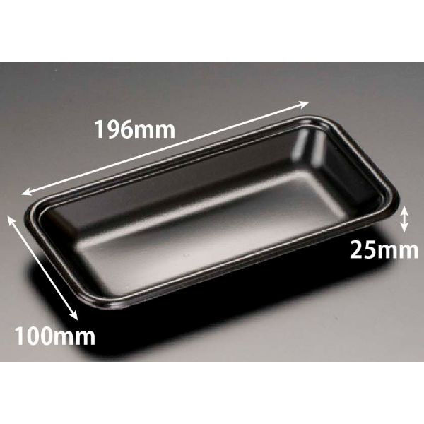 リスパック 発泡トレー J-20-10T 黒 FLFG144 1ケース(2400個(100個×24)（直送品）