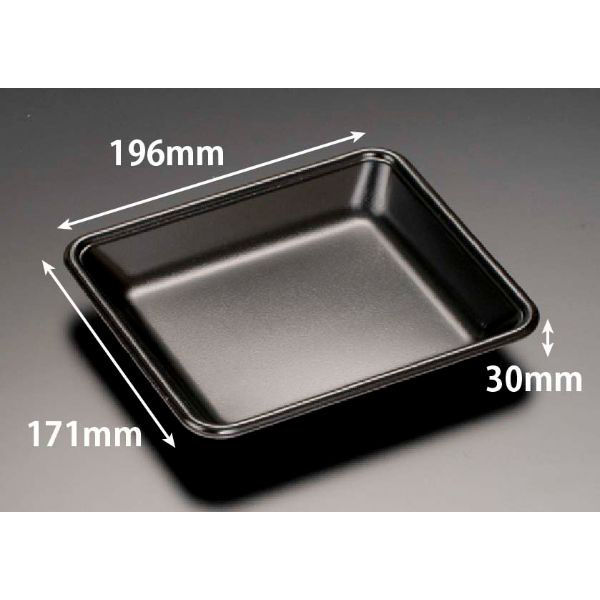 リスパック 発泡トレー J-20-17F 黒 FLFG298 1ケース(1600個(100個×16)（直送品）