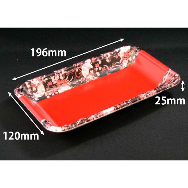 リスパック 発泡トレー J-20-12T かおり朱 FLFG712 1ケース(2000個(100個×20)（直送品）