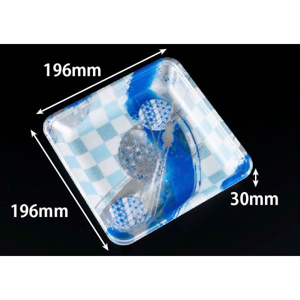 リスパック 発泡トレー J-20-20F めい青 FLFG753 1ケース(1200個(100個×12)（直送品）